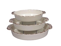 Plat à gratin en céramique moderne à glaçure dégradée, moules à gâteau rectangulaires personnalisés pour la cuisson