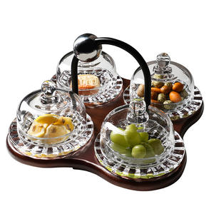 ハイエンドモダンデザインライトラグジュアリーアフタヌーンティースナックプレートエレガントな高価値ビューティーサロンフルーツディップドトレイ - Product Image 5