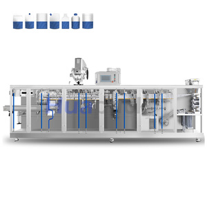 เครื่องบรรจุภัณฑ์ฟิล์มแบบซองตั้งทรงไม่สม่ำเสมอแนวนอนสำหรับผลิตภัณฑ์นม ระบบอัตโนมัติเต็มรูปแบบ ขับเคลื่อนด้วยมอเตอร์ ประสิทธิภาพสูง - Product Image 1