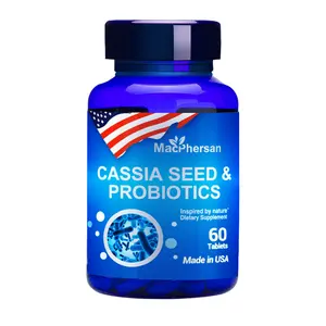 도매 카시아 씨앗 & probiotics 복잡한 사탕 60pcs 미국에서 만든 과자 병