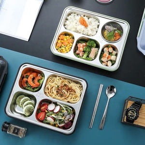 Boîte à <span class=keywords><strong>bento</strong></span> ronde isotherme et hermétique pour adultes, en PP et acier inoxydable, 1-3L, compatible micro-ondes, pour la rentrée scolaire, avec coffret cadeau - Product Image 2