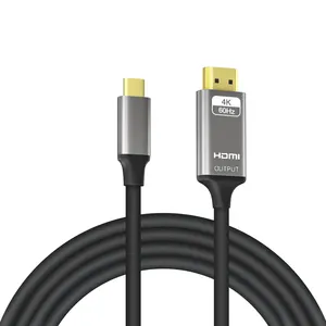 New Just Link 2m USB C To HDMI HDTV AV TV Cable Adapter 4K Type C to HDMI cable 4K 60hz adapter for MacBook laptop phone