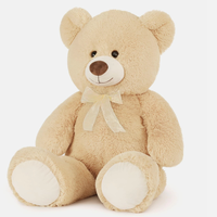 Nouveaux ours en peluche personnalisés super doux en coton PP avec accessoires brodés, jouets en peluche