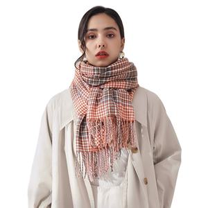 Jingmi OEM Hiver Chaud Gland Plaid Écharpe Femmes Cachemire Châle Style Traditionnel <span class=keywords><strong>Chal</strong></span> Na Kar - Product Image 3