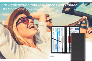Titular de registro y seguro de <span class=keywords><strong>coche</strong></span> de PVC de plástico personalizado, titular de la tarjeta de registro de vehículo, manual de <span class=keywords><strong>coche</strong></span>, billetera - Product Image 6
