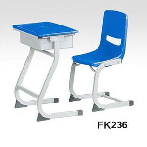 Conjunto de escritorio y silla escolar Starlight FK236 azul de plástico PP para uso en oficina - Product Image 1