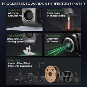 Impresora 3D Creality K1C 220X220X250 mm con Tecnología FDM, Extrusora Directa y Plataforma Caliente de Vidrio Templado - Product Image 4