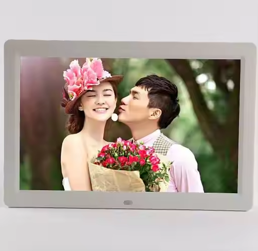 10.1 Inch Acrylic Digital Photo Video Frame with Clock High Resolution LED Screen Music & Video Player with Remote Control