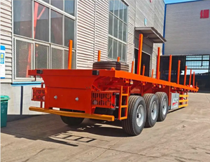 รถพ่วงพื้นเรียบสามเพลาขนาด 40 <span class=keywords><strong>ฟุต</strong></span> ใหม่และมือ<span class=keywords><strong>สอง</strong></span> รับน้ำหนักได้สูงสุด 40 ตัน ความจุ 10-50 ตัน มีจำหน่าย - Product Image 4