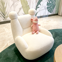 Table en forme de nuage pour enfants Chiquitos avec canapé en forme d'ours en peluche pour l'école, la maternelle et la garderie, table de lecture ou de jeu
