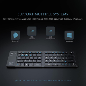New Aluminium Alloy Foldable BT <b>Keyboard</b> Ultra Thin USB 3.0 Fashion <b>KEYBOARD</b> for <b>Tablet</b> Phone Pad Mini Portable <b>keyboard</b> - Product Image 3