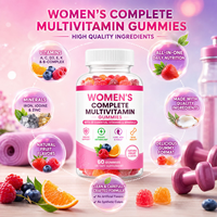 Complément alimentaire multivitaminé complet pour femmes, marque privée OEM, végétalien, soutien immunitaire quotidien, énergie, antioxydant, pour la peau, les cheveux et les ongles
