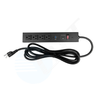 Offre Spéciale – Bloc d'alimentation américain (PDU) à 4 prises pour montage en rack, unité de distribution d'énergie pour armoire de serveur – Prix usine OEM
