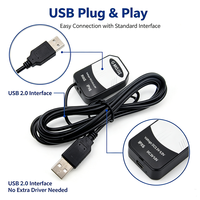 Module GPS USB HTZN VK-162 UBX-G7020-KT avec antenne, 10Hz DC 3.3V-5V, récepteur GPS pour la navigation automobile, la sécurité et les systèmes agricoles