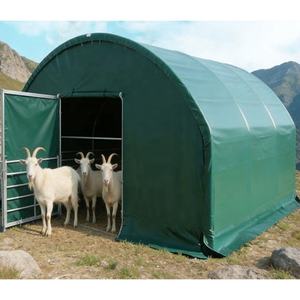Tente d'élevage en tissu enduit de PVC avec structure en acier renforcé pour ferme commerciale, abri commercial pour bétail - Product Image 6