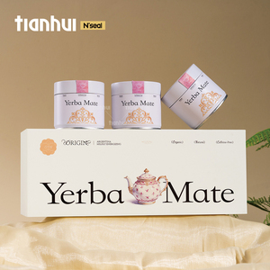 Caja Rectangular de Cartón Tianhui con Latas Metálicas Herméticas, Caja de Embalaje Personalizada para Té, para Guardar <span class=keywords><strong>Yerba</strong></span> <span class=keywords><strong>Mate</strong></span> y Hierbas Secas - Product Image 4