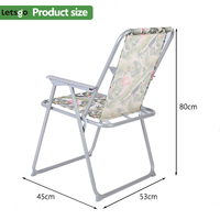 Chaise pliante d'extérieur portable et légère pour la plage, le jardin, la pêche, le camping, les vacances et les centres de villégiature