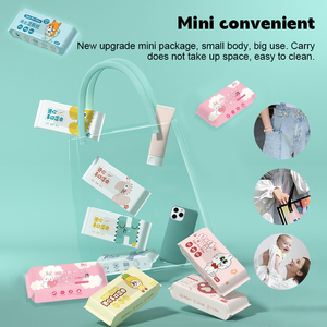 Meilleures <span class=keywords><strong>Lingettes</strong></span> Humides Bébé 2026 Écologiques Hypoallergéniques Format Voyage 8 <span class=keywords><strong>Lingettes</strong></span> Format de Poche 99,9% Eau Épaissies Soin Doux - Product Image 6
