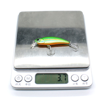 Leurre plat à corps rigide, type minnow, petit, coulant, 50 mm, 4,0 g, pour la pêche en eau peu profonde à la truite et au black-bass, avec mouvement flottant