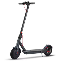 Trottinette électrique pliable pour adultes en alliage d'aluminium imperméable avec batterie au lithium 36V 7.8Ah 350W et lumières LED