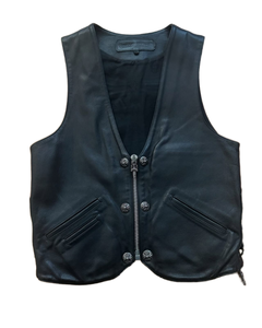 เสื้อแจ็คเก็ตหนังวัวแท้แบบไม่มีแขนสำหรับกิจกรรมกลางแจ้ง ยี่ห้อ Hunter สไตล์วินเทจ หนังแพะแท้ ขนาดใหญ่พิเศษ กันน้ำ เป็นมิตรกับสิ่งแวดล้อม สำหรับผู้ชาย - Product Image 1