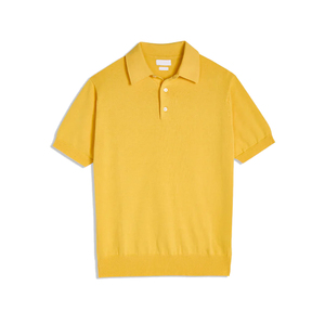 Camisa de Hombre a Rayas con Estampado por Transferencia Térmica, Manga Corta, Tejido de Algodón Piqué, Corte Regular, Cuello con Botones, Estilo Casual para Golf y Tenis - Product Image 4