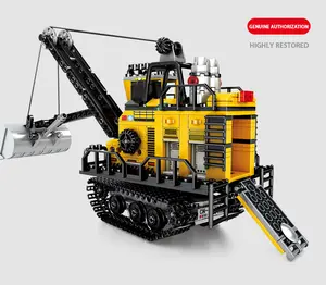 Sembo 484Pcs Wandering Aarde Mijnbouw Machines Heftruck Graafmachine Model Bouwstenen Sets Truck Bricks Playmobil Speelgoed