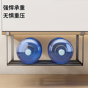 Support de lavabo extensible 40-80 cm gris bronze, support mural durable pour accessoires de salle de bain - Product Image 4