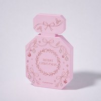Calendrier de l'Avent de Noël fait main, boîte d'emballage de parfum de grande taille de forme irrégulière avec 12 jours, vente en gros OEM ODM
