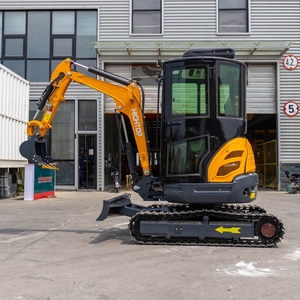 HT25 Raupenbagger <span class=keywords><strong>2</strong></span>,5 Tonnen Dieselmotor Mini Mikro-Raupenbagger Hydraulischer Bagger mit Zubehör & Ausleger-Schwenkvorrichtung - Product Image 4