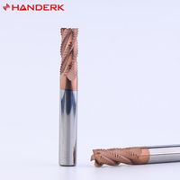 Fraise à dégrossir haute performance HRC55 en carbure de tungstène à 4 dents, revêtement TISIN, disponible en ODM/OEM pour CNC