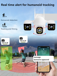IPC360home 3 lentes 2K 6MP 5K <span class=keywords><strong>12MP</strong></span> seguridad inalámbrica CCTV Cámara al aire libre 360 grados a prueba de agua con visión nocturna colorida IPC - Product Image 5