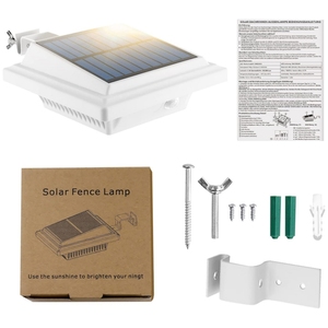 AJS005-40 Nouvelles énergies renouvelables 40 LED <span class=keywords><strong>Projecteur</strong></span> <span class=keywords><strong>solaire</strong></span> pour gouttière, éclairage extérieur, jardin, pelouse, lampadaire <span class=keywords><strong>solaire</strong></span> LED - Product Image 6