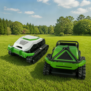 Tondeuse à gazon robotisée miniature autopropulsée à essence, avec chenilles en caoutchouc, pour terrains complexes, livraison gratuite - Product Image 1