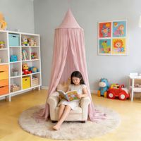 Moustiquaire dôme style nordique pour enfants, anti-moustiques, sur pied, sans installation, respirante, monocouche