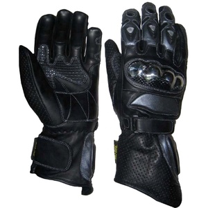 Breathable 3D Sport Full Finger Knuckle Protection Touchscreen Water Resistant Leather Motorbike Glove Unisex Racing Gloves - Product Image 1