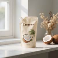 Sachet Doypack personnalisé imprimé 250ML 500ML 1L pour lessive, shampoing, savon liquide pour les mains, recharge avec bec verseur