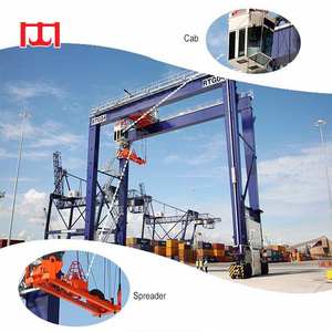 Grúa pórtico para contenedores Quayside, grúa RTG personalizable, grúa pórtico móvil con neumáticos de caucho para contenedores de 40 y 50 pies - Product Image 3