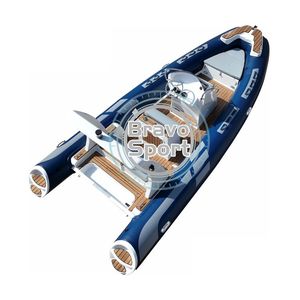 Bateau pneumatique de sauvetage de luxe à coque en fibre de verre de 5,8 m, avec plancher en <span class=keywords><strong>EVA</strong></span> imitation teck, en Hypalon/PVC - Product Image 3