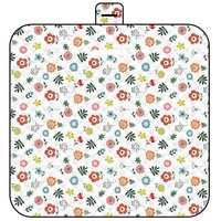 Vente en gros de pongé portable en polyester 78 "* 78" couverture de pique-nique de tapis de pique-nique de plage Extra Large pour le camping