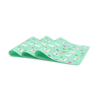Personnalisé Non-toxique SANS BPA Silicone Dessin Tapis Silicone Bébé bébé Napperon Table Tapis pour Salle À Manger