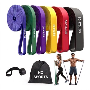 NQ SPORTS Set di Bande di Resistenza in Lattice da 2080mm con Logo Personalizzato, Bande Elastiche per Esercizi, Bande di Resistenza per Allenamento e Assistenza Pull-up - Product Image 1