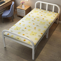 Fournisseur de lits pliants en acier de qualité supérieure pour la chambre à coucher, lit simple en métal portable avec cadre plateforme