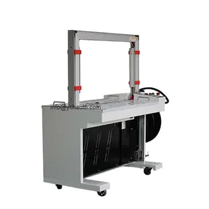 Logo Customized Automatic Box Strapping Packaging Machine With Wide Arch 850 *600 mm 220 v For UK France