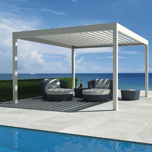 Balcón de al aire libre <span class=keywords><strong>sombrilla</strong></span> de jardín de aluminio pérgola con pantallas - Product Image 2