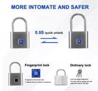 Serrure intelligente à empreintes digitales étanche Locstar, cadenas sans clé, boîte à clés, sac, valise, charge USB, étanche : IP65