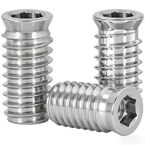 Tuerca de inserción de doble rosca para muebles, galvanizada en azul y blanco, de la fábrica Bibo Yaente, tuerca de inserción de cabeza avellanada galvanizada en color. - Product Image 5