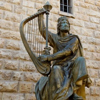 Famous Metal Art Sculpture Life Size King David Bronze Statue for Outdoor Decoration