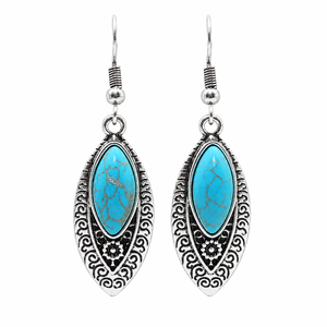 Orecchini in Stile Etnico Intagliati per Donne, Design Vintage, Accessori per Orecchie da Indossare Quotidianamente - Product Image 1