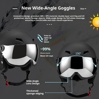 Casque de ski de haute qualité certifié CE ASTM, lunettes de ski, visière transparente pour adultes, snowboard, ski, unisexe, vente en gros